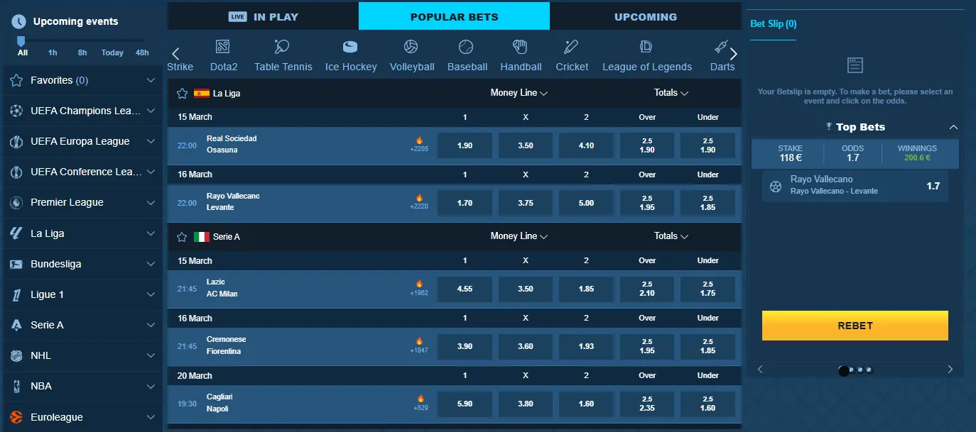 casea casino sports lobby